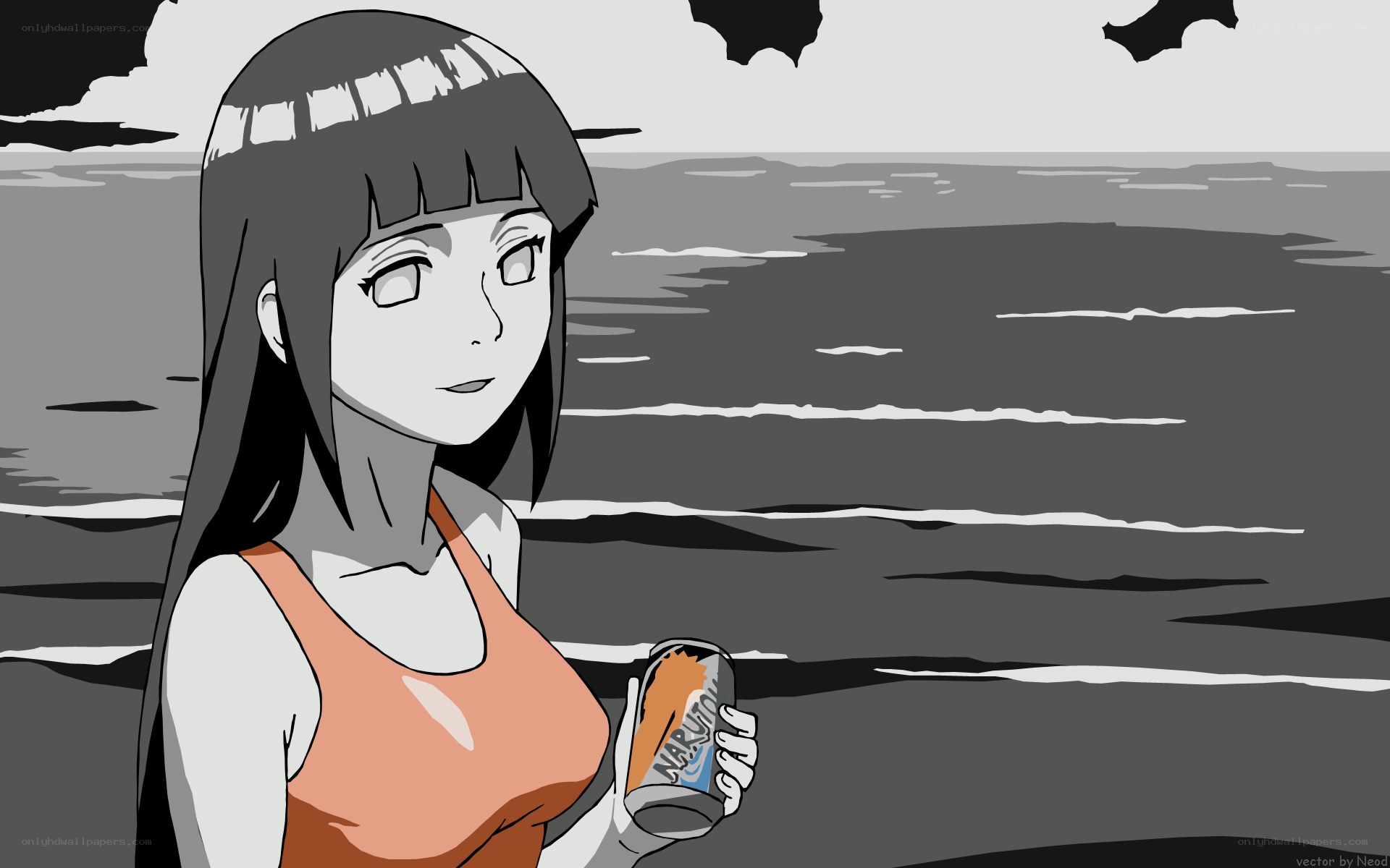 Naruto character at the beach
