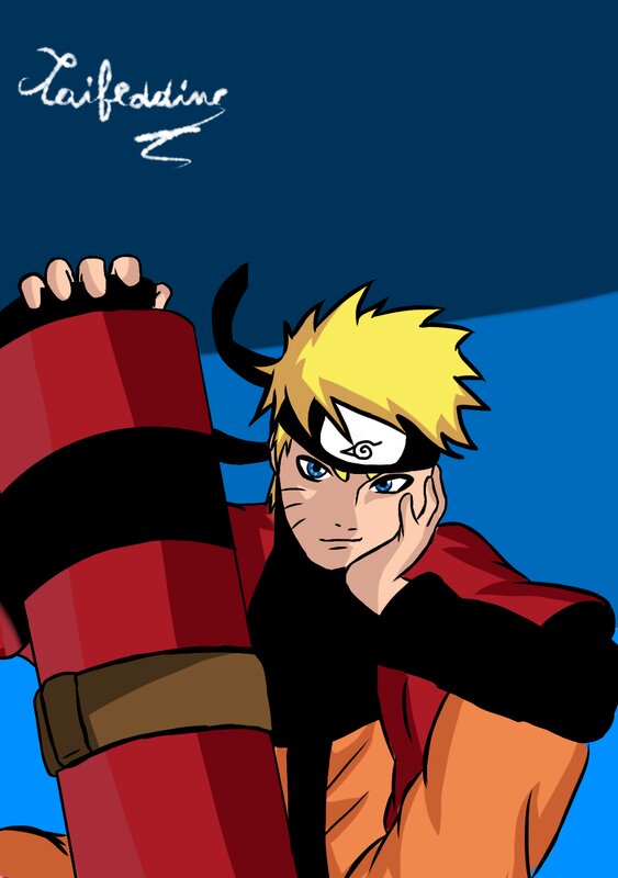 Naruto Character — Blue, Determined, Anime