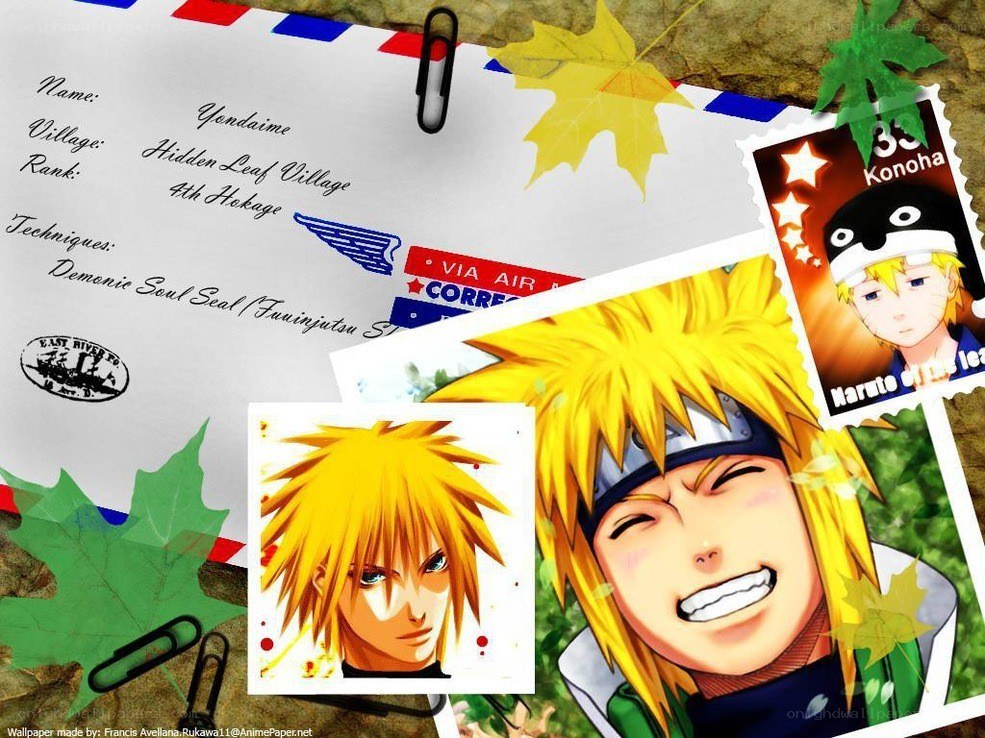 Naruto character collage