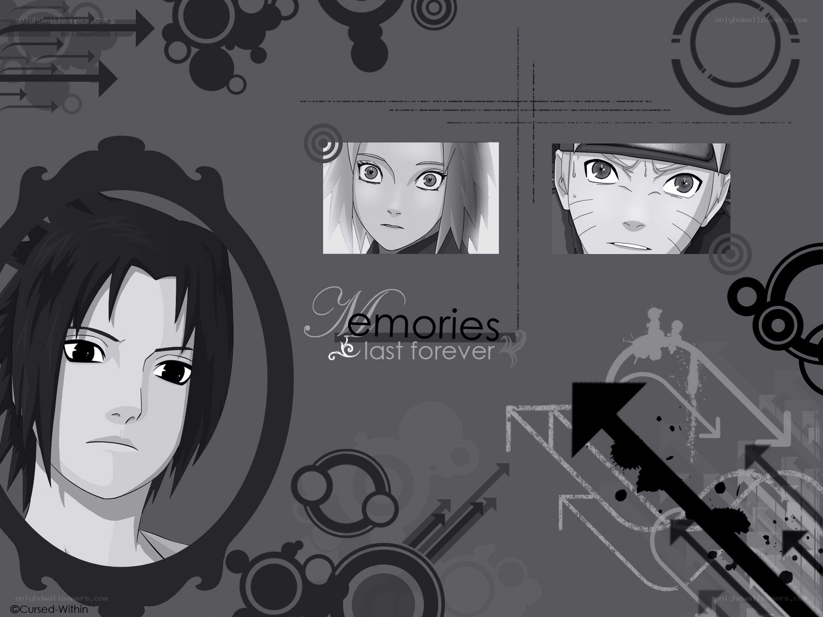 Naruto character collage