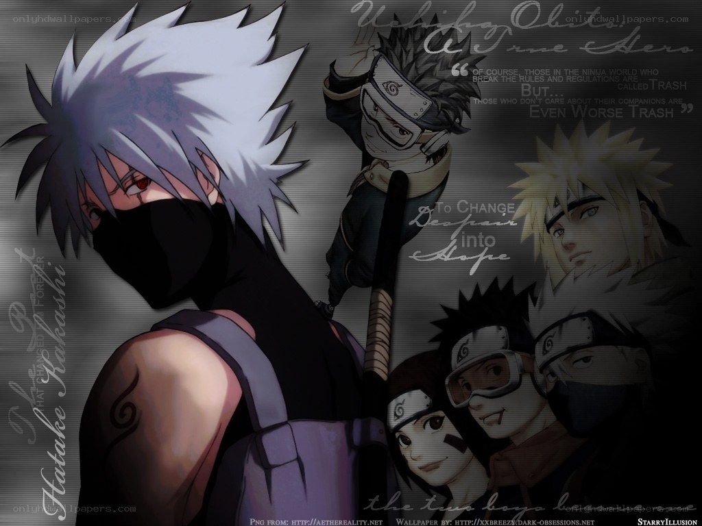 Naruto character collage
