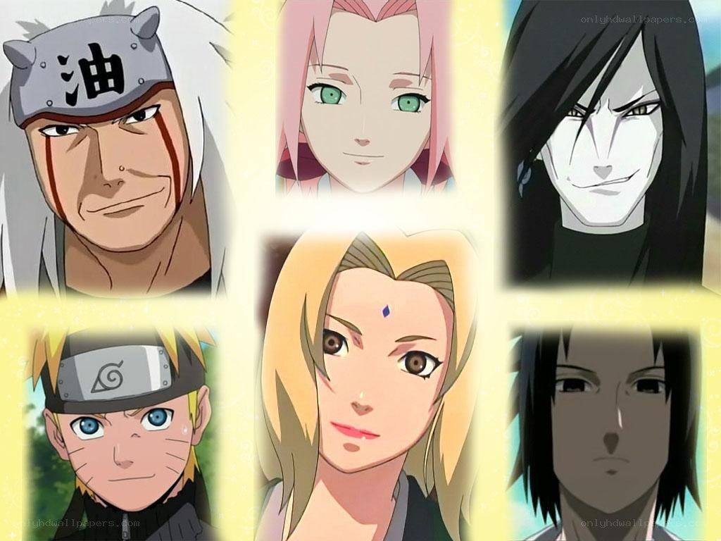 Naruto character collage
