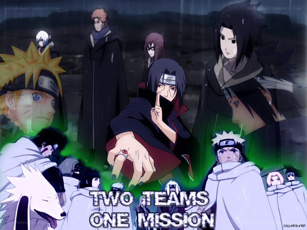 Naruto character collage