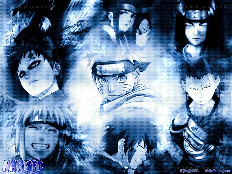 Naruto character collage