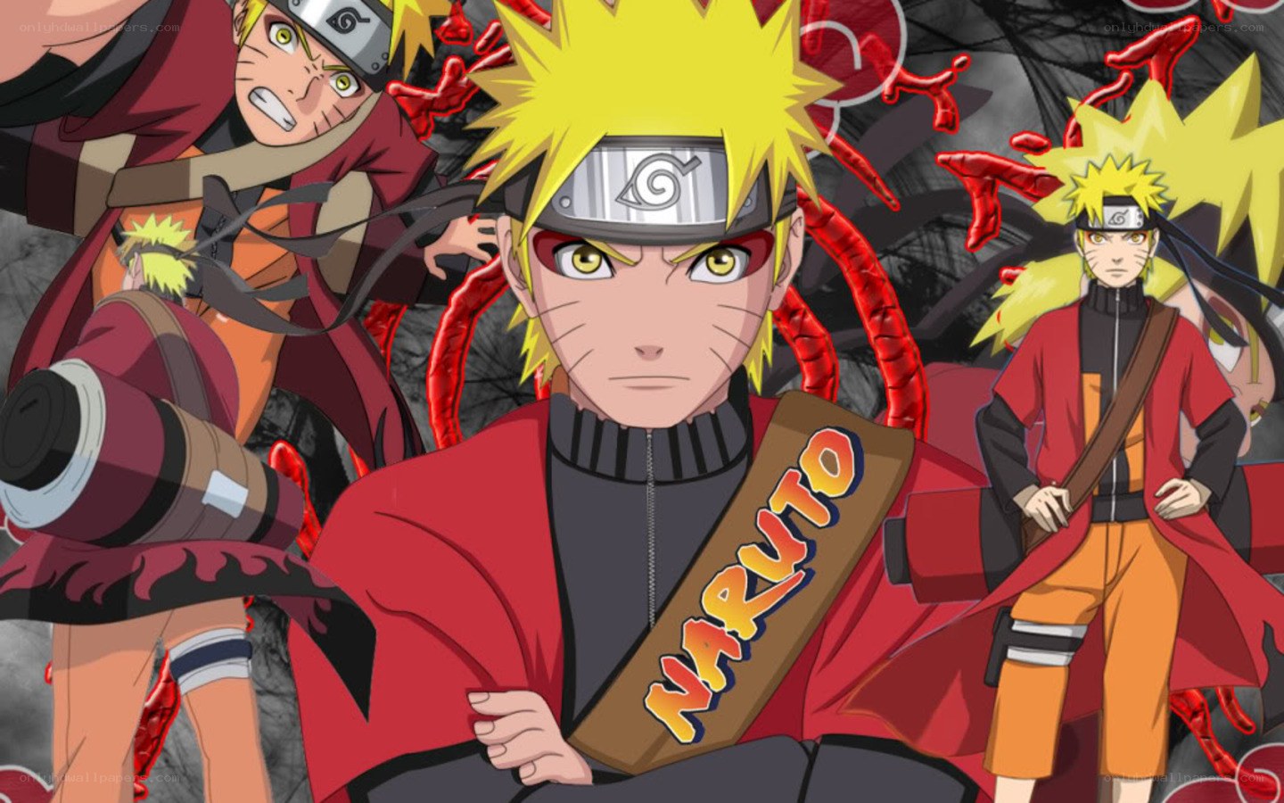 Naruto character collage