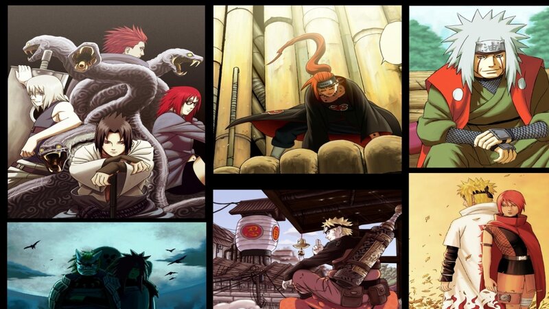 Naruto character collage