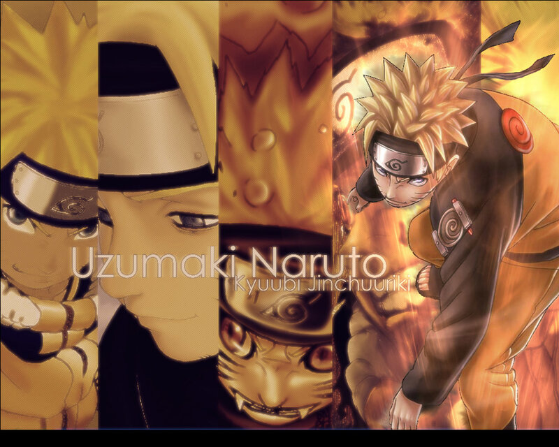 Naruto character collage