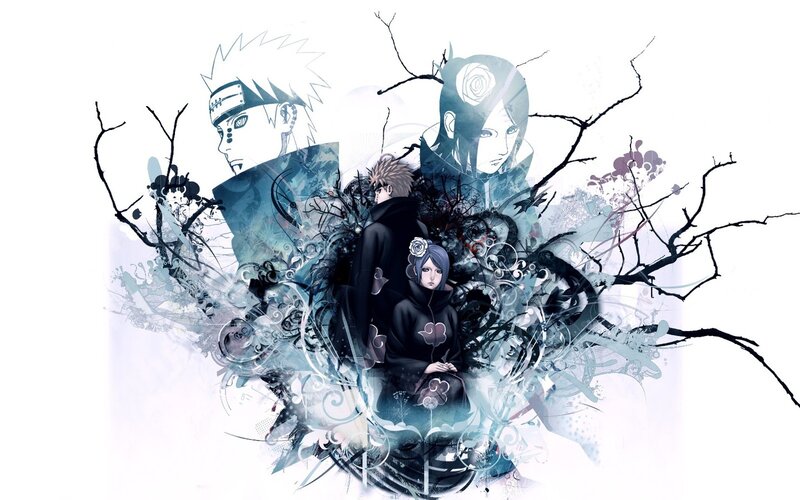 Naruto character collage art