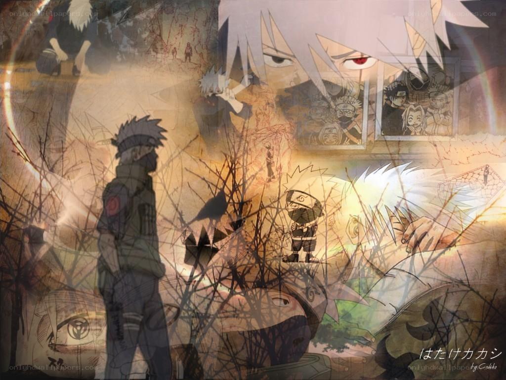 Naruto character collage artwork