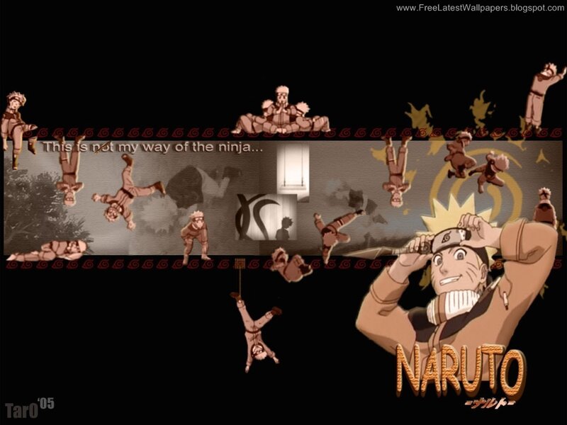 Naruto Character Collage — Black, Dynamic