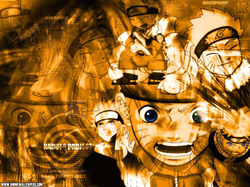 Naruto Character Collage — Orange, Dramatic