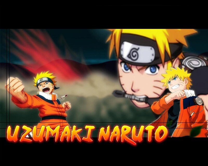 Naruto Character Collage — Orange