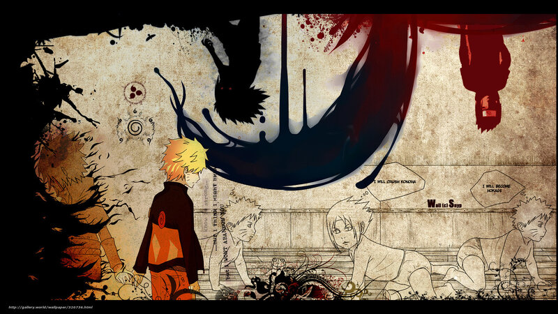 Naruto character collage