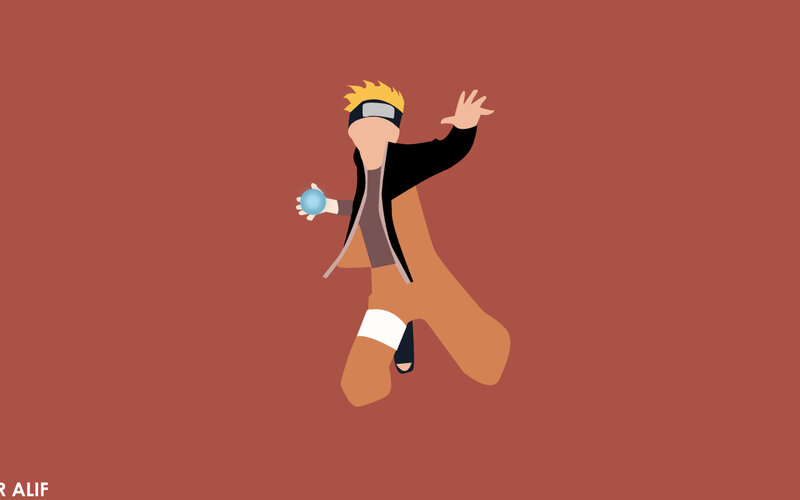 Naruto Character in Action — Brown