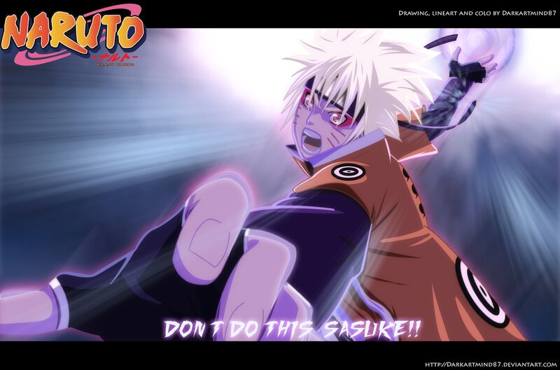 Naruto Character in Action — Purple