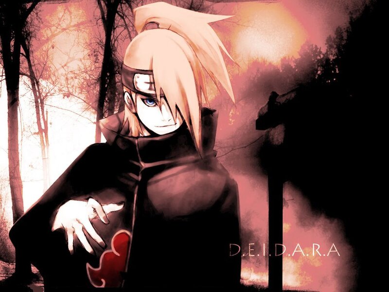 Naruto character in Akatsuki cloak