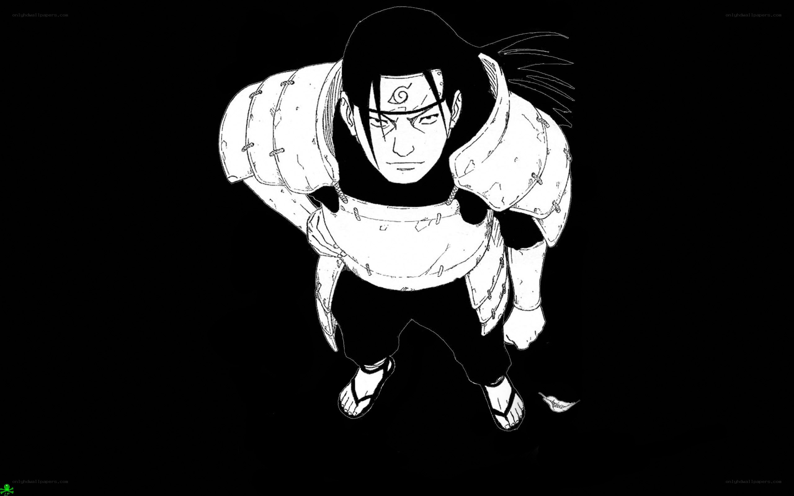 Naruto character in armor