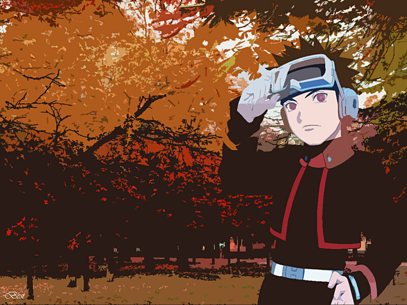 Naruto character in autumn