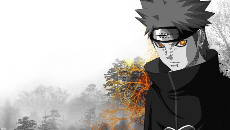 Naruto character in black cloak