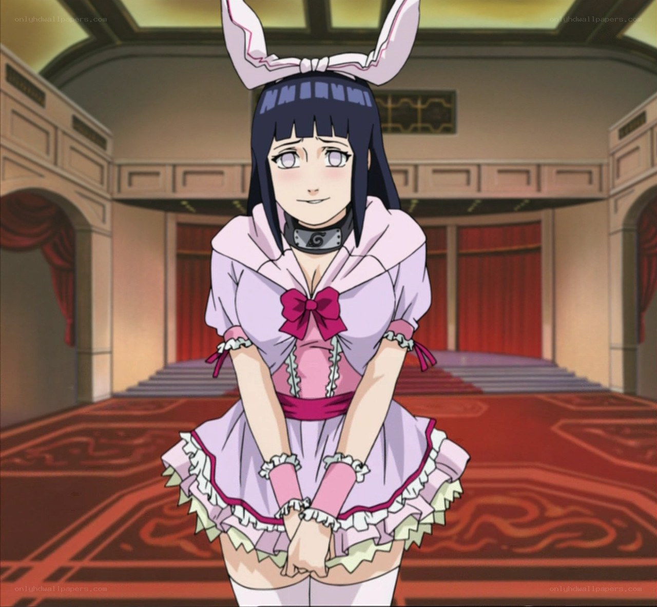 Naruto character in bunny outfit