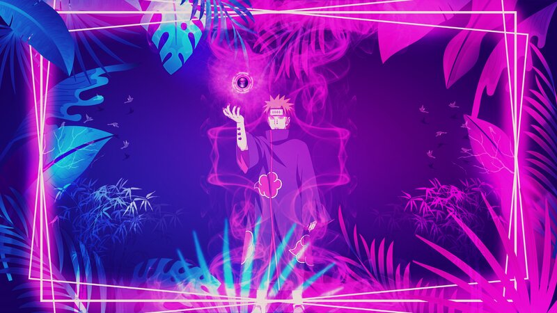 Naruto Character in Cloak — Purple