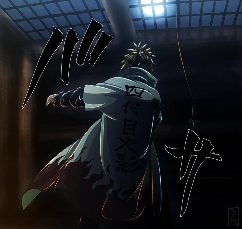 Naruto character in dark room