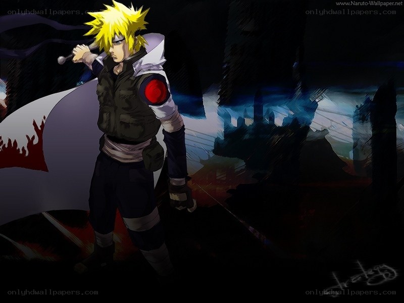 Naruto character in dark setting