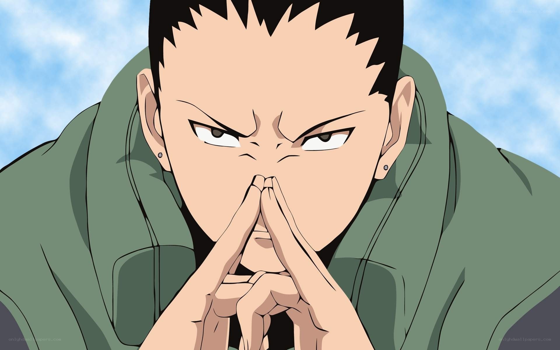 Naruto character in green cloak