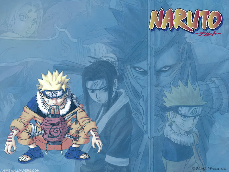 Naruto Character in Orange — Blue, Dramatic