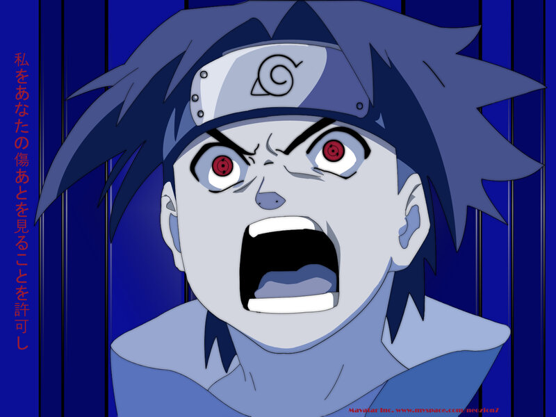 Naruto character in rage