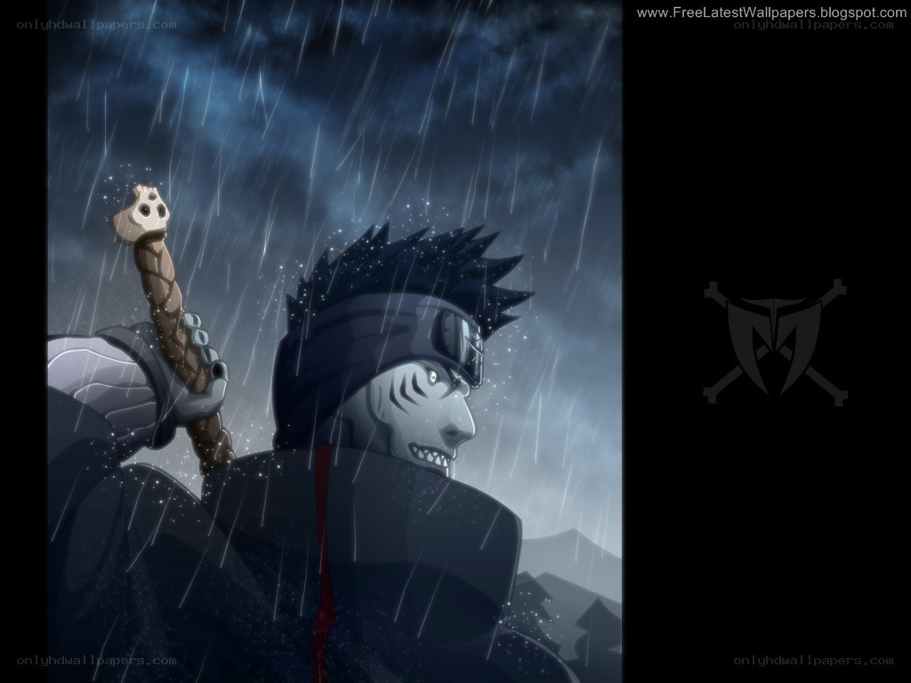 Naruto character in rain