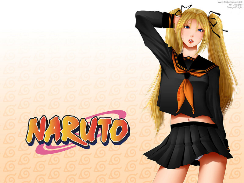 Naruto character in school uniform