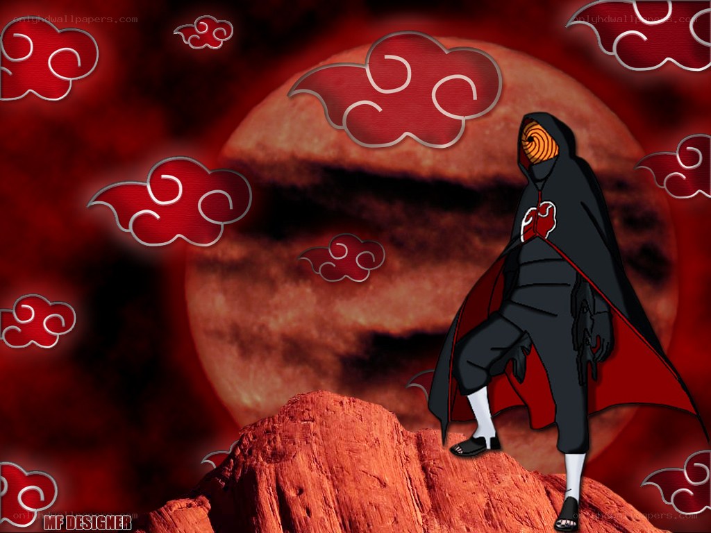 Naruto character on red rock