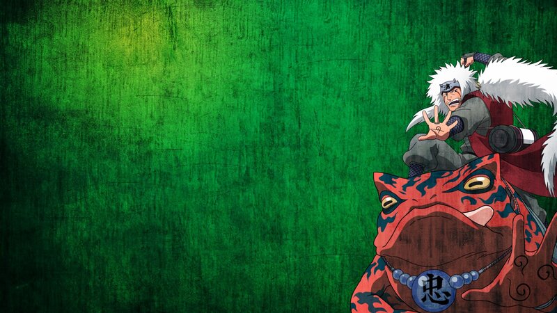 Naruto character on toad