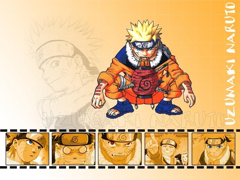 Naruto Character — Orange, Determined