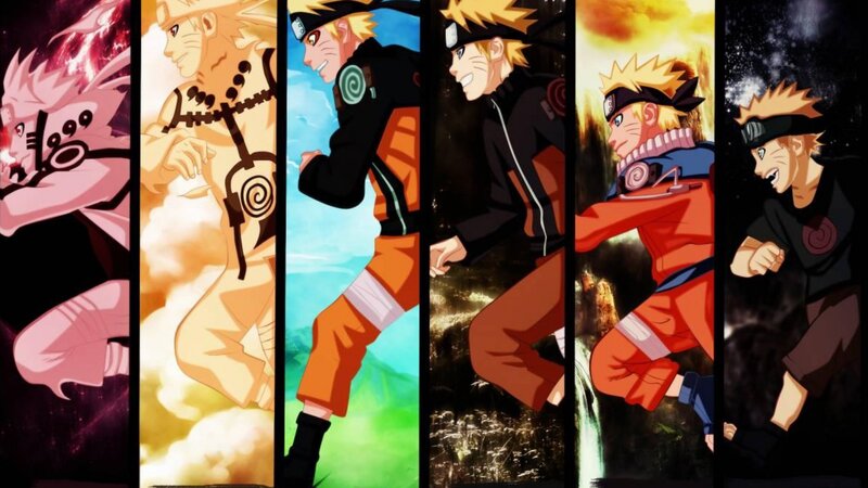 Naruto Character Panels — Orange, Dramatic