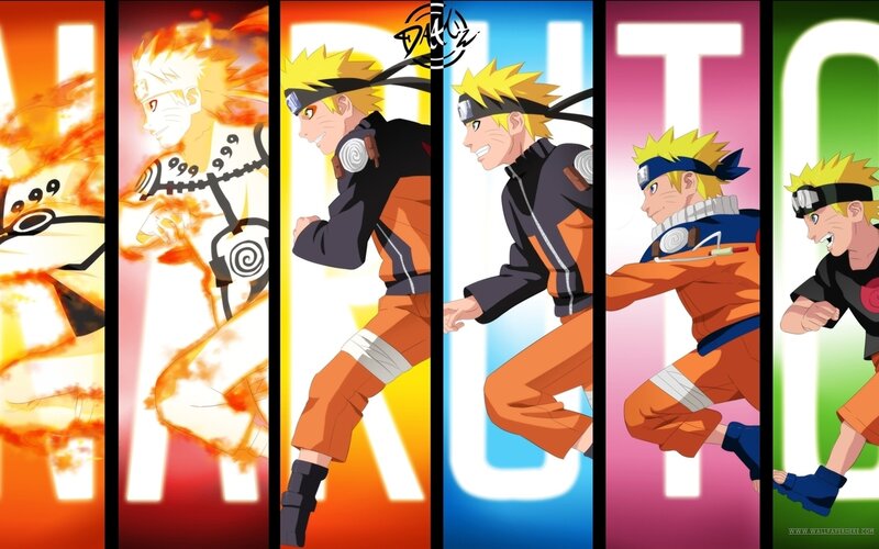 Naruto Character Panels — Orange, Dynamic, Anime, Action