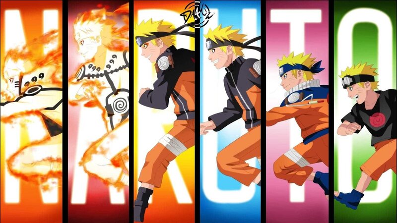 Naruto Character Panels — Orange, Dynamic, Anime