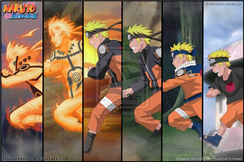 Naruto Character Panels — Orange, Dynamic
