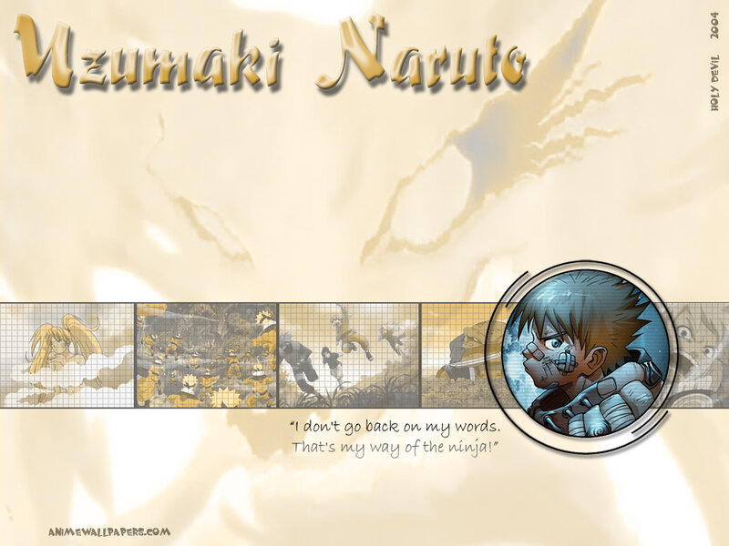 Naruto Character Portrait — Beige