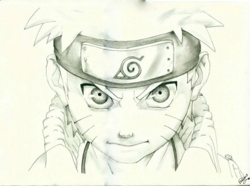Naruto Character Portrait — Black, Determined