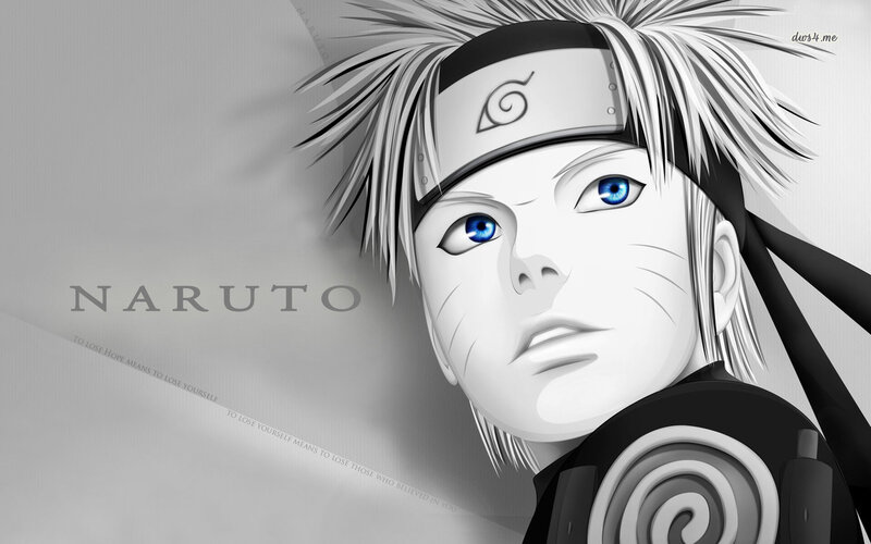 Naruto Character Portrait — Black