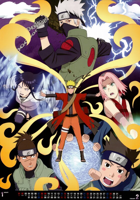 Naruto character poster