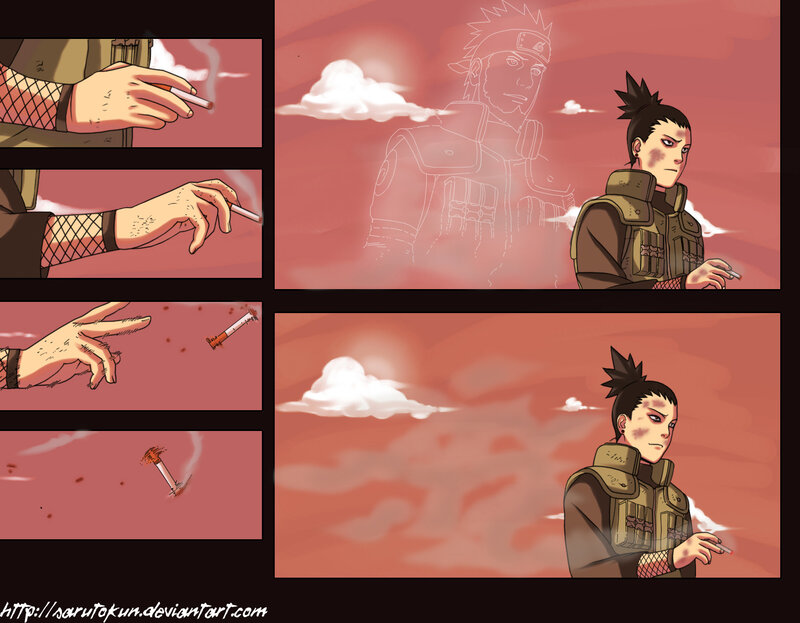 Naruto character smoking