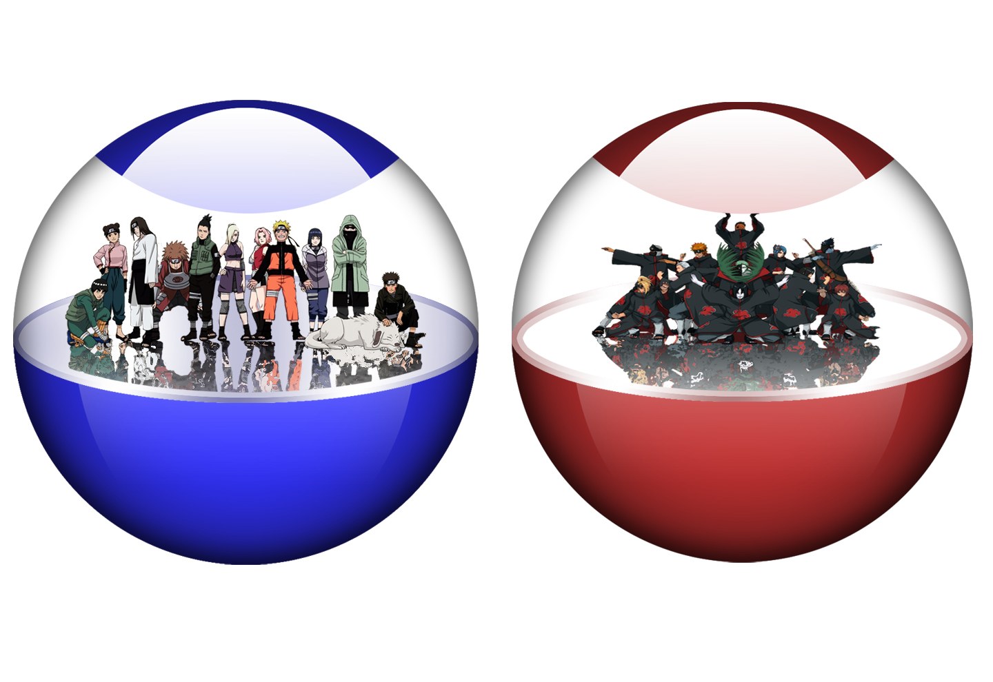 Naruto character spheres