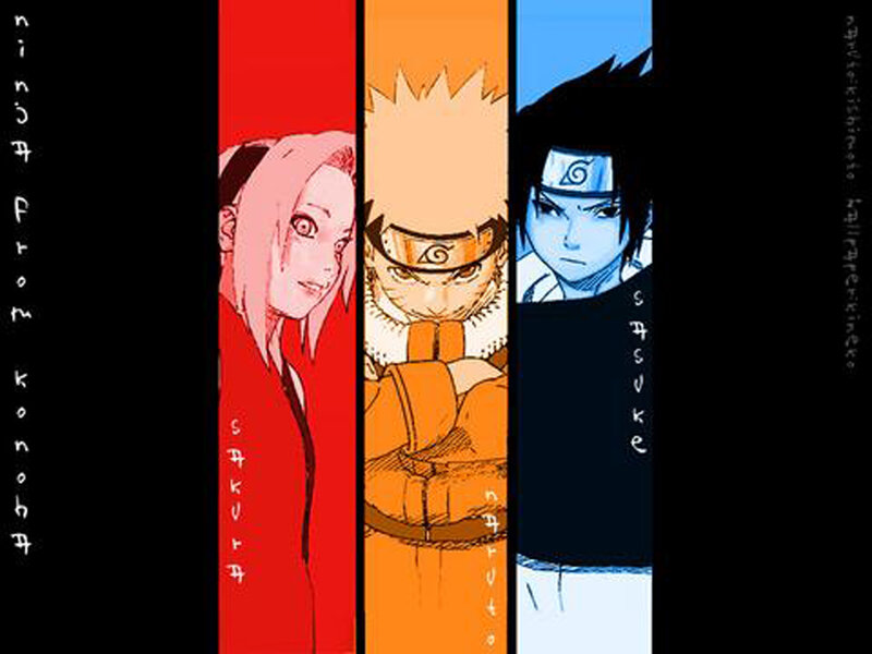 Naruto character trio