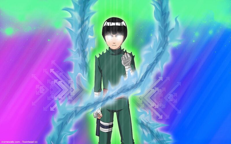 Naruto character with chakra