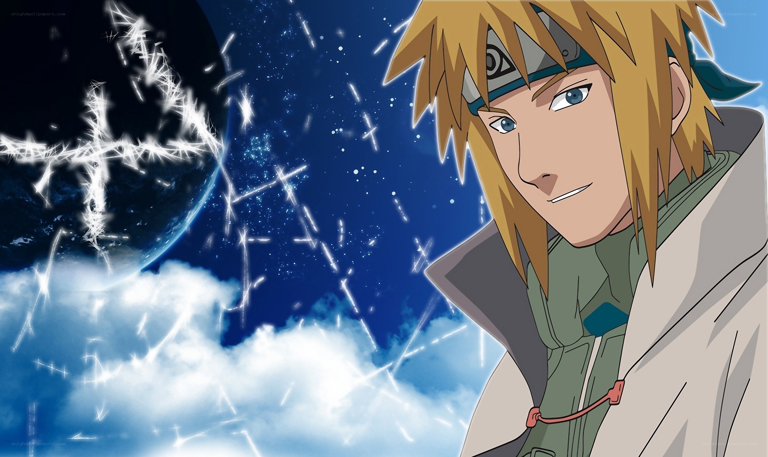 Naruto character with chakra attack