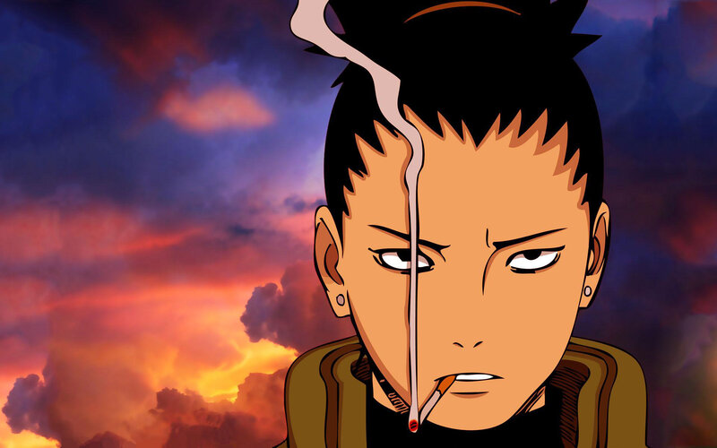 Naruto character with cigarette