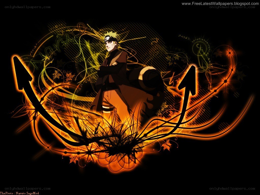 Naruto character with energy effects